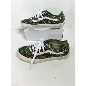 Vans Old Skool Tapered Women's Mushroom Floral Print Green Shoes Size 8.5